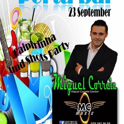 Plakat: Caipirinha- und Shots-Party