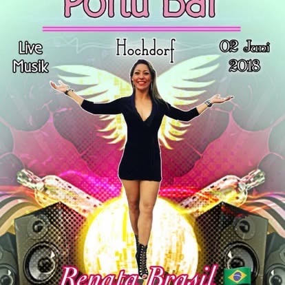 Plakat: Live-Musik mit Renata Brasil